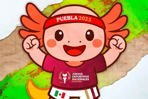 Conoce a Axolín, mascota oficial de los Juegos Deportivos Nacionales Escolares 2025